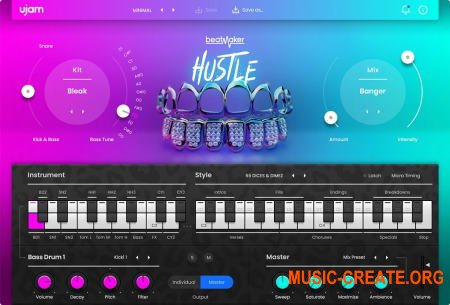 uJAM beatMaker HUSTLE v1.0.0 CE (Team V.R) - виртуальный ударный инструмент