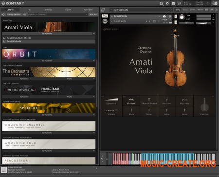 Native Instruments Amati Viola v1.0.0 (KONTAKT DVDR) - библиотека звуков скрипки