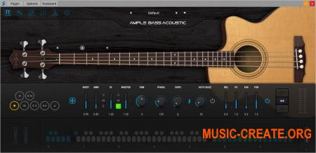 Ample Sound Ample Bass Acoustic v3.3.0 WIN OSX - виртуальная акустическая бас-гитара