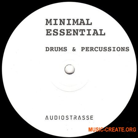 Audio Strasse Minimal Essential Drums and Percussions (WAV) - сэмплы ударных Techno