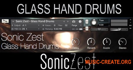 Sonic Zest Glass Hand Drums