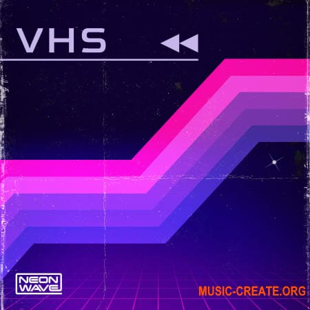 Neon Wave Rewind & Repeat Retro VHS Melodics