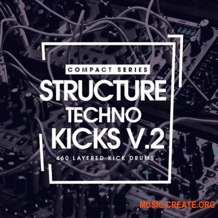 Bingoshakerz Compact Series Structure Techno Kicks V2 (WAV) - сэмплы ударных