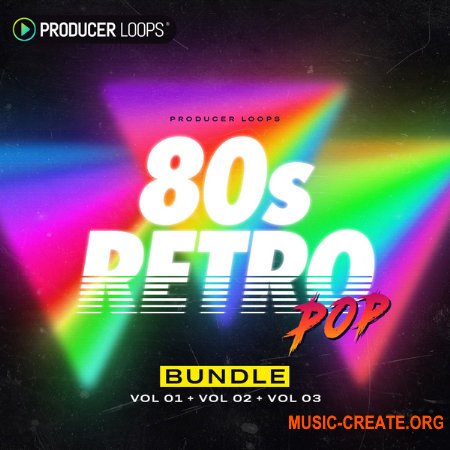 Producer Loops 80s Retro Pop Volume 1-3 (WAV, MiDi) - сэмплы Retrowave, Synthwave, Future synth