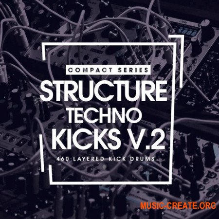 Bingoshakerz Compact Series Structure Techno Kicks V2 (WAV) - сэмплы ударных