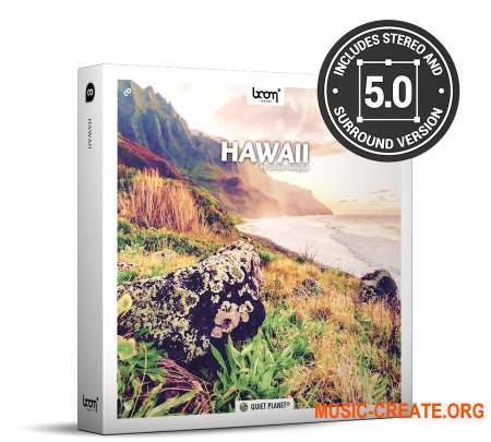 Boom Library Hawaii STEREO & SURROUND (WAV) - сэмплы звуков гавайской живой природы, птицы,звери, насекомые