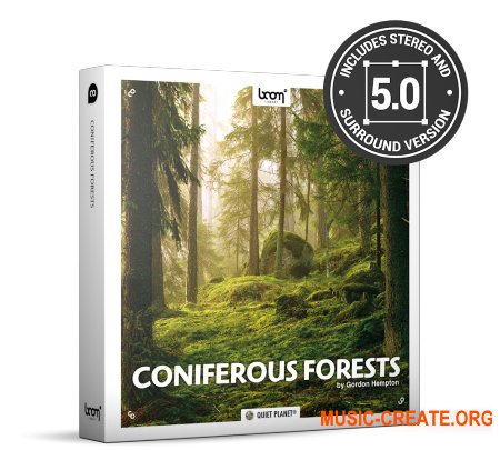 Boom Library Coniferous Forests STEREO & SURROUND (WAV) - сэмплы эффектов, звуков хвойного леса