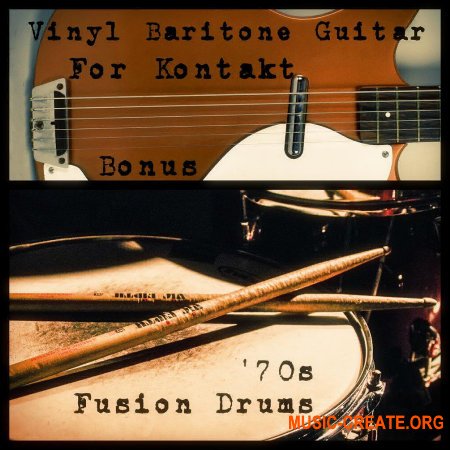 Past To Future Samples Vinyl Baritone Guitar & 70's Fusion Drums (KONTAKT) - библиотека гитары - баритон, барабаны 70-х