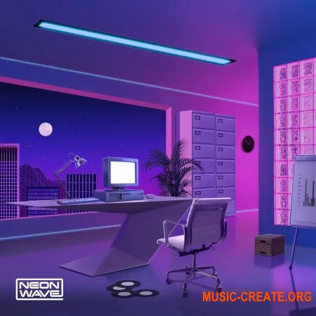 Neon Wave Night Lights Retro City Pop (WAV MiDi) - сэмплы Synth-Pop