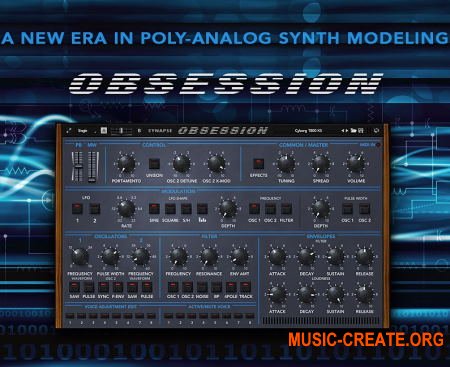 Synapse Audio Obsession v1.1.1 (Team R2R) - полифонический синтезатор