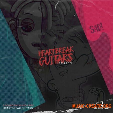 BLVCKOUT Heartbreak Guitars Bundle (WAV MiDi) - сэмплы гитары, Hip Hop