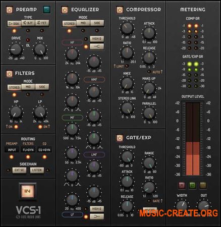 Fuse Audio Labs VCS-1 v1.0.0 WIN OSX (Team R2R) - плагин Channel Strip