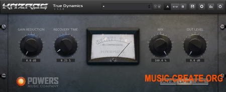 Kazrog - True Dynamics v. 1.1.1 Win - плагин компрессии