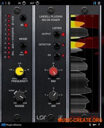 Lindell Audio 902 De-esser v1.0.0 (TRAZOR) - плагин де-эссер