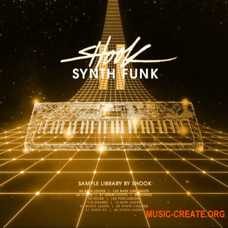 Black Octopus Sound Shook Synth Funk II (WAV MIDI) - сэмплы Funk