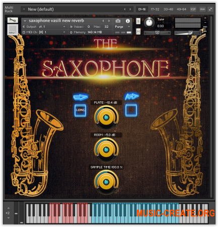 UL - The House of Sound The Saxophone (KONTAKT) - библиотека звуков саксофона