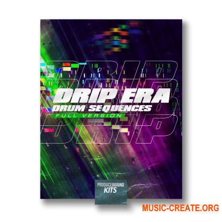 ProducerGrind DRIP ERA Drum Sequences Kit (WAV MiDi) - драм сэмплы
