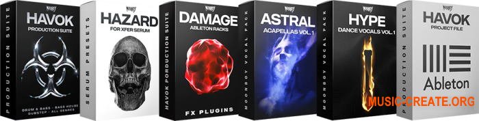 MOONBOY Havok Production Suite (MULTiFORMAT) - сэмплы Drum & Bass, Dubstep, Bass House