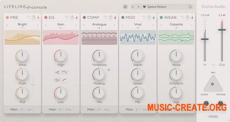 Excite Audio Lifeline Console v1.0.0 Regged WIN - модуль channel-strip