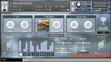 AudioThing Glass (KONTAKT) - библиотека звуков бокалов для вина
