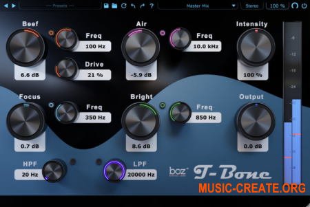 Boz Digital Labs T-Bone v2.0.6 Win macOS (Team R2R) - плагин эквалайзер