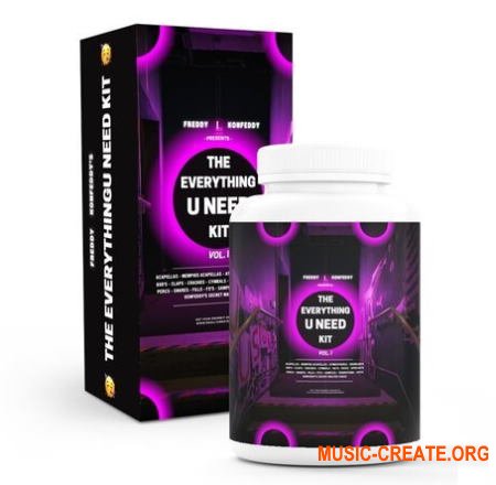 FREDDY KONFEDDY Presents The Everything U Need Kit (WAV MiDi FL STUDiO) - сэмплы ударных