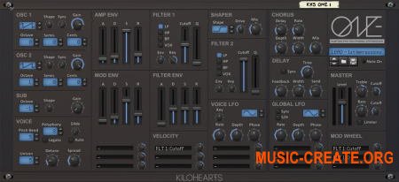 Kilohearts Khs One VSTi 1.013 x86 x64 (TEAM ASSiGN) - синтезатор субстрактивный