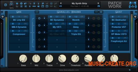 Blue Cat Audio Blue Cats PatchWork v2.0 CE (Team V.R) - виртуальная коммутационная панель