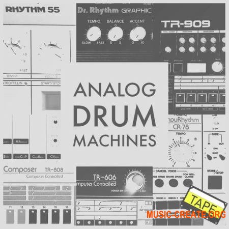 Whitenoise Records Tape Drum Machines (WAV) - драм сэмплы