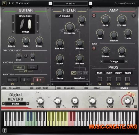 SoundFingers Le Skank v1.2.3 WIN macOS (Team R2R) - виртуальный движок гитары