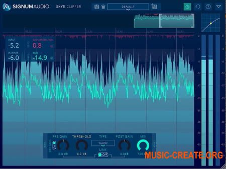 Signum Audio SKYE Clipper v1.0.0 (Team R2R) - плагин клиппер, сатуратор