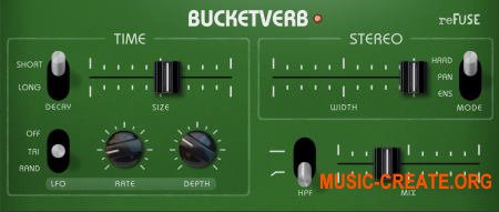 reFuse Software Bucketverb v1.1.0 ( Team R2R) - плагин ревербератор