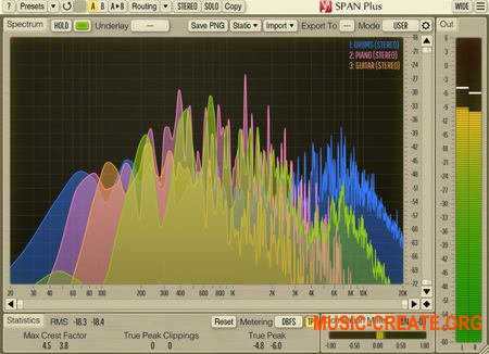 Voxengo - SPAN Plus v1.2.2 WIN/MacOSX (Team R2R) - спектральный анализатор