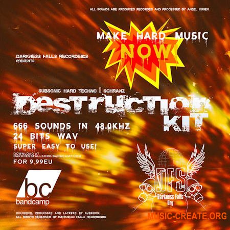 Darkness Falls Recordings SubSonic Hard Techno Schranz Destruction Kit (WAV)