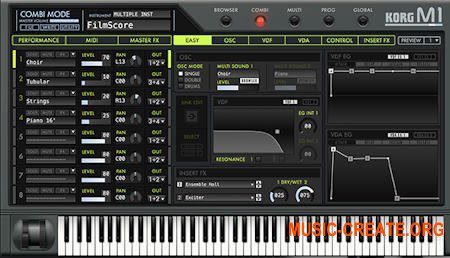 KORG M1 Le v1.1.1 WiN/OSX (Team R2R) - синтезатор