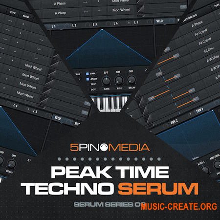 5Pin Media Peak Time Techno Serum (Serum presets)