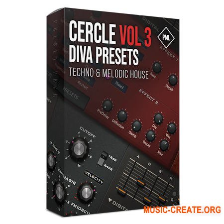 Production Music Live - Cercle Vol. 3 - Diva Presets - Melodic Techno (Diva presets MIDI)
