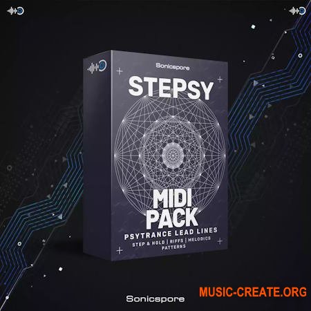 Sonicspore STEPSY Psytrance Lead Lines (MiDi Serum Vital Presets)