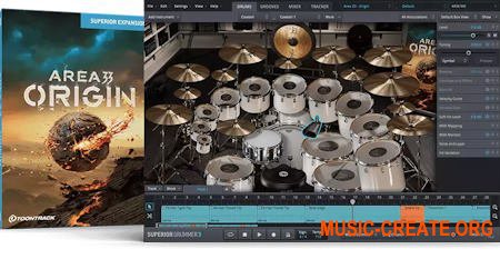 Toontrack Area 33 Origin SDX MIDI