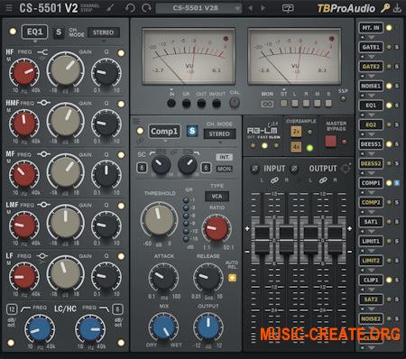 TBProAudio CS5501 v1.1.6 (Team R2R) - плагин channel strip