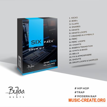 BuJaa BEATS SIX Pack Drum Kit (WAV)
