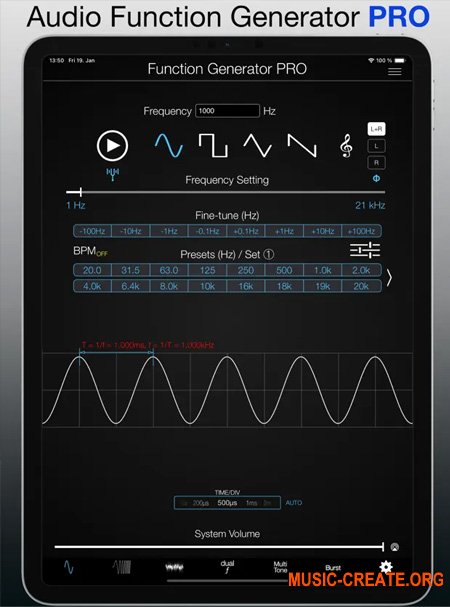 Скачать Audio Function Generator PRO v7.5.0 for iPhone iPad and iPod ...