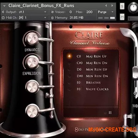 8Dio Claire Clarinet Virtuoso scr