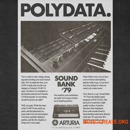 Polydata Arturia CS-80 V4 Sound Bank '79 (Arturia CS-80 V4)