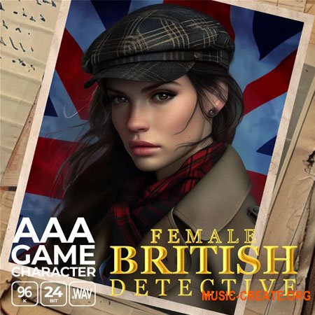Epic Stock Media AAA Game Character British Female Detective