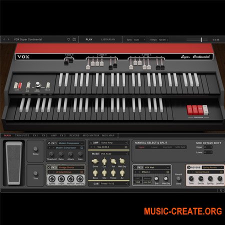 KORG Software VOX Super Continental