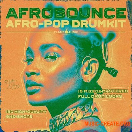 Flame Audio AFROBOUNCE: Afro-Pop Drumkit (WAV MiDi)