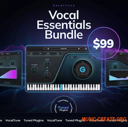 Tuned Plugins Vocal Essentials Bundle v2024.10.10 WIN / macOS (Team R2R / BUBBiX)