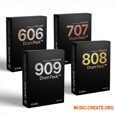 Kamillion Sound KS Essential 606, 707, 808, 909 Drum Pack Bundle