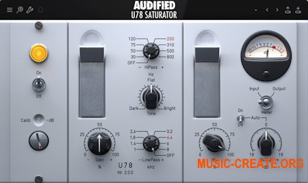 Audified U78 Saturator v2 (Team R2R) - плагин сатуратор